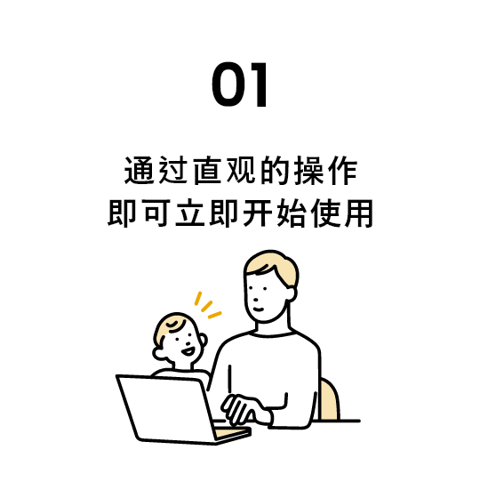 01 通过直观的操作即可立即开始使用