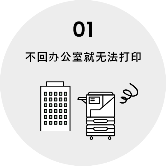 01 不回办公室就无法打印……